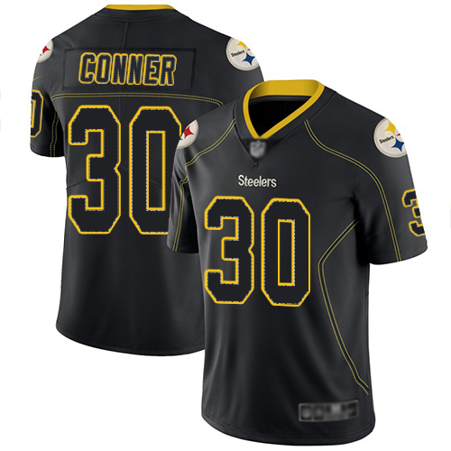 Men Pittsburgh Steelers Football #30 Limited Lights Out Black James Conner Rush Nike NFL Jersey